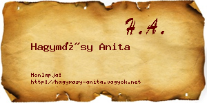 Hagymásy Anita névjegykártya